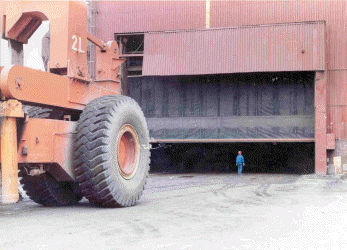 Rouge Steel rubber door